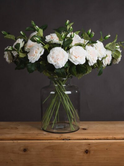 White Garden Rose Spray