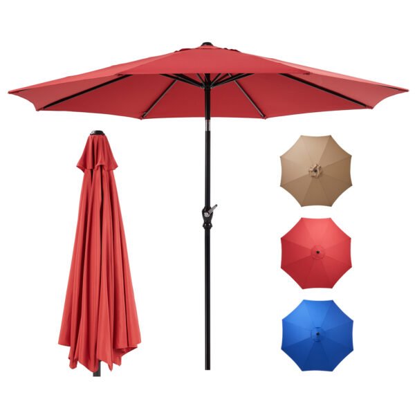 Outdoor Patio Umbrella With Push Button Tilt And Crank - Image 10
