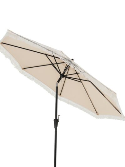 9 FT Patio Umbrella With Sun-Protective Canopy For Patio Garden Pool